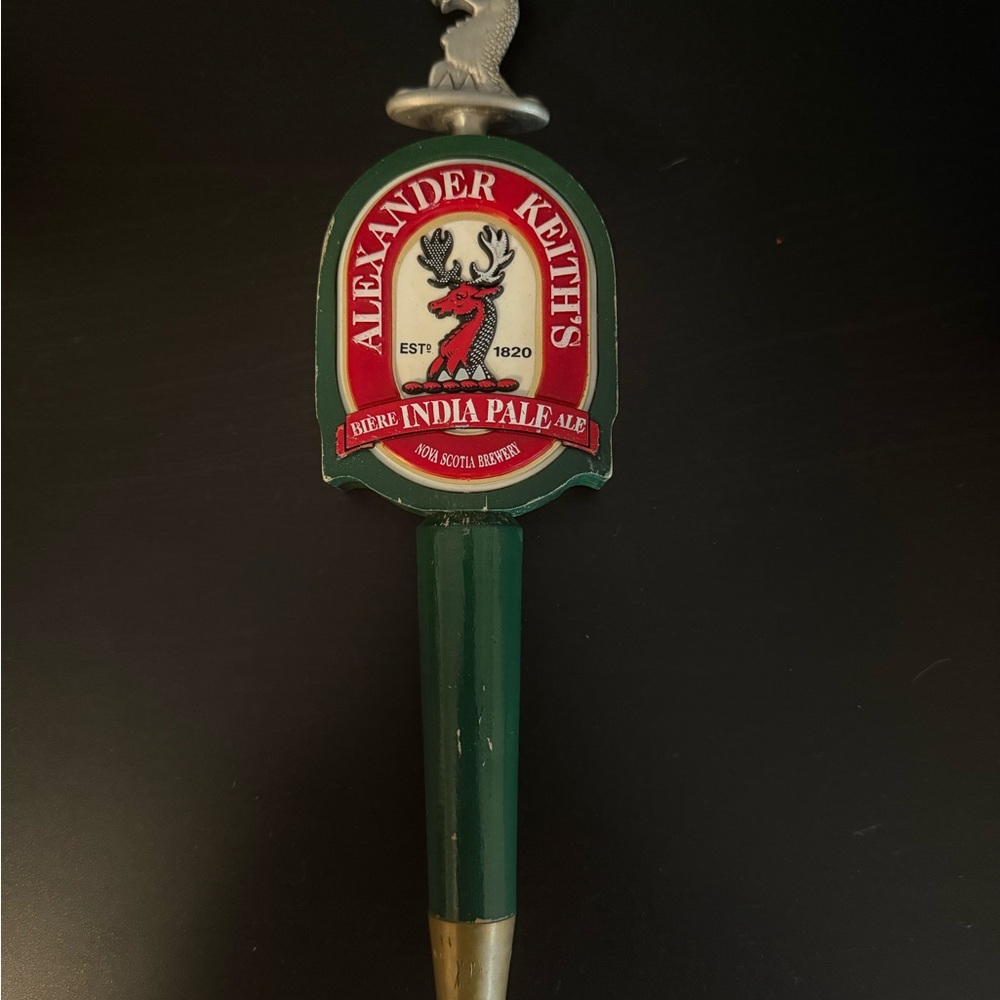Alexander Keith’s India Pale Ale Draft Wooden Beer Handle